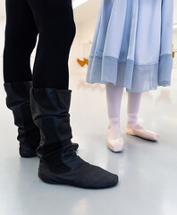 Ballet dancers and nutcracker attire