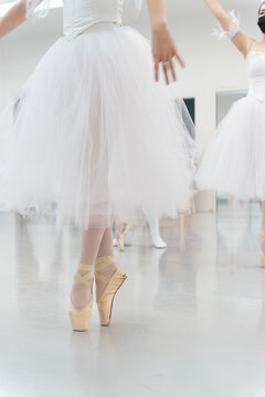 Ballet dancers and nutcracker attire