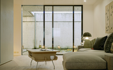 vintage retro mid century loft apartment