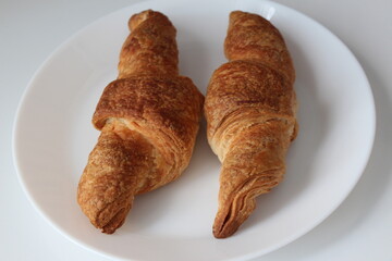 croissant on a plate