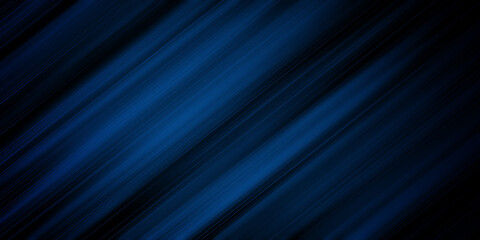 Abstract blue stripe diagonal lines light on dark blue background