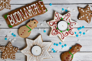 Biscotti, decorazioni natalizie