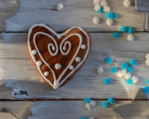 biscotti e decorazioni natalizie