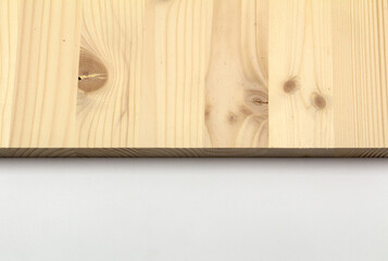 White pine wood board suitable for use in construction.