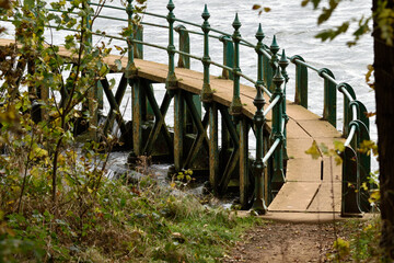 Footpath bridge over the lake