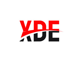 Fototapeta premium XDE Letter Initial Logo Design Vector Illustration