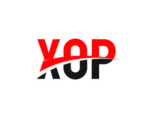 XOP Letter Initial Logo Design Vector Illustration