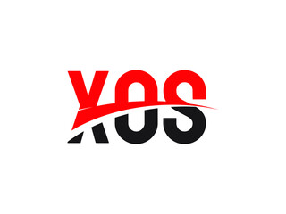 XOS Letter Initial Logo Design Vector Illustration