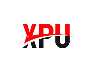 XPU Letter Initial Logo Design Vector Illustration