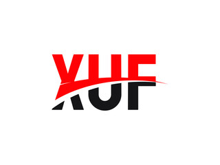XUF Letter Initial Logo Design Vector Illustration