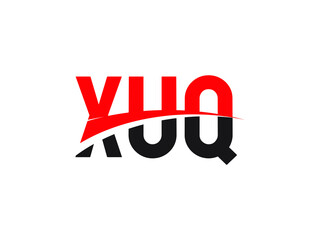 XUQ Letter Initial Logo Design Vector Illustration