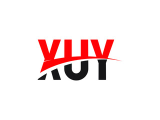 XUY Letter Initial Logo Design Vector Illustration