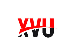 XVU Letter Initial Logo Design Vector Illustration