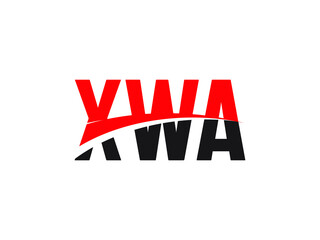 XWA Letter Initial Logo Design Vector Illustration