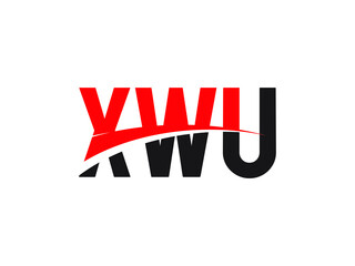 XWU Letter Initial Logo Design Vector Illustration
