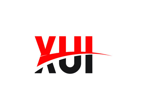 XUI Letter Initial Logo Design Vector Illustration