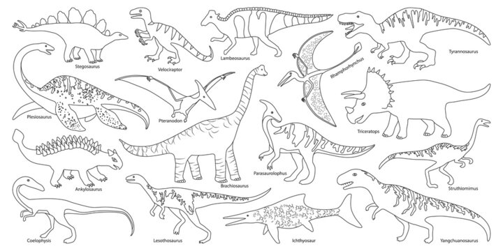 Dinosaur Outline Images – Browse 23,842 Stock Photos, Vectors, and Video |  Adobe Stock