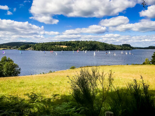 Sailboats on the Lake of Vassiviere