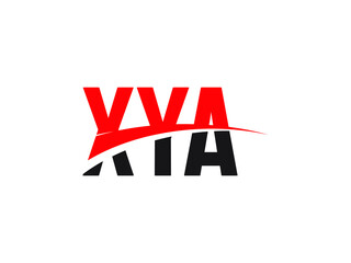 XYA Letter Initial Logo Design Vector Illustration