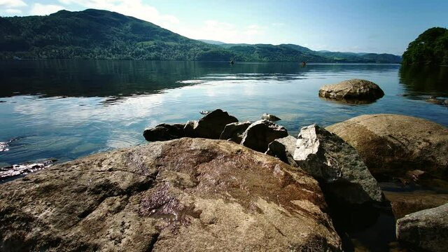 Kayaking on Loch Ness in the Scottish Highlands - Scotland