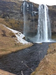 An amazing waterfall in Iceland