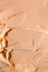 pink cream texture with white background