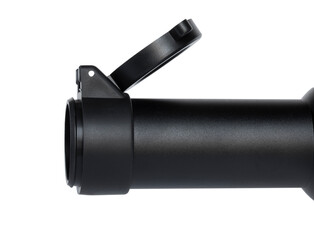 Open cover to protect a riflescope objective lens