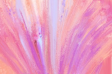abstract background with colorful orange, pink and violet paint strokes, modern interior decoration, eye catching abstraction, bright dynamic acrylic painting 