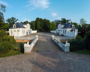 Entrance of Hof ter Linde restaurant in Edegem, near Antwerp, Belgium