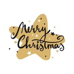 Beautiful inscription Christmas.