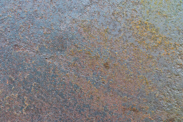 Close-up of rusty iron surface. The surface is badly damaged by corrosion. Background. Texture.