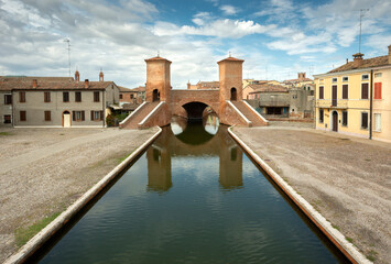 Fototapeta na wymiar Comacchio, the little Venice, Italy