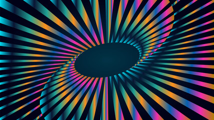 Abstract Mobius strip background vector illustration