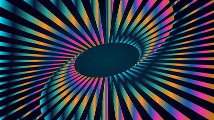 Abstract Mobius strip background vector illustration