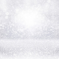 Silver white diamond jewelry background or Christmas snow glitter - 467780925