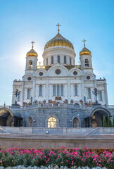 Obraz premium Cathedral - Cathedral of Christ the Savior (Nativity of Christ) in Moscow