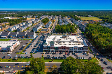 Obraz premium aerial image of a shopping outlet
