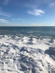 sea in the winter
