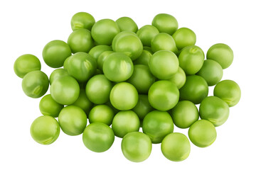 green Pea, isolated on white background, clipping path, full depth of field