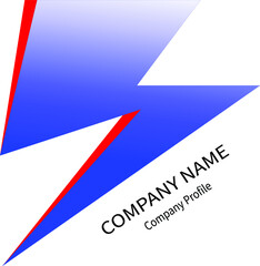 Company name with lightning symbol