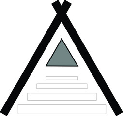 Company logo with triangle basic