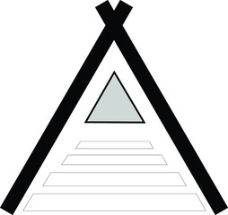 Company logo with triangle basic