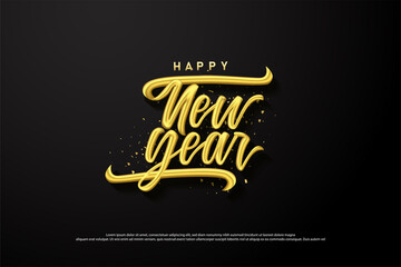 Happy New Year. New Year Letterings