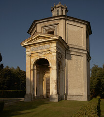 Fototapeta na wymiar Chapel of Sacro Monte in Arona. Piemonte in Italy