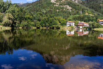 Fototapeta na wymiar Rhodope Mountains near Smolyan lakes, Bulgaria