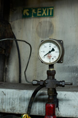 Control room of an extra large retro ship