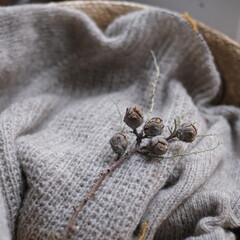 Beautiful handmade knitted sweater alpaca warm and cozy