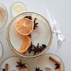 festive interior candle