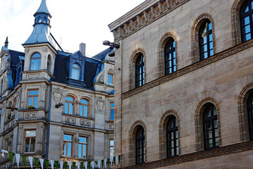 Fürth Fassaden an der Schwabacher Straße Ecke Rudofl-Breitscheid-Straße