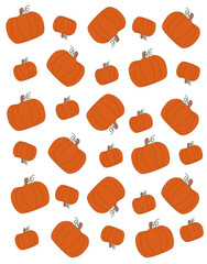 Texture autumn print pumpkin vegetables